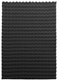 Dream Step Memory Foam Bubble Dark Grey Faux Fur Area Rug - 5' x 7'