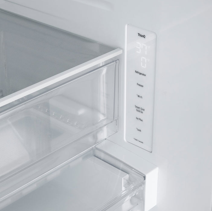 LG 33\" 25 Cu. ft. Smart French-Door Refrigerator - Stainless Steel - LF25S6000S 