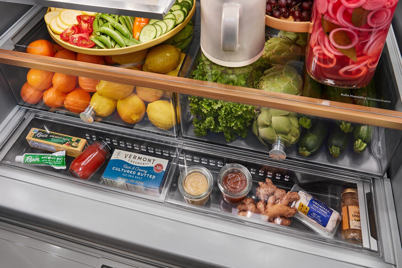 KitchenAid 26 Cu. Ft. 4-Door Refrigerator with FreshChill™ Drawer - KRMF536RPS