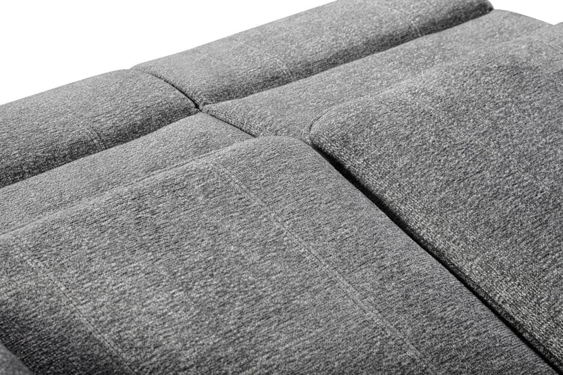 Chandler 60\" Chenille Fabric Power Reclining Loveseat - Grey 
