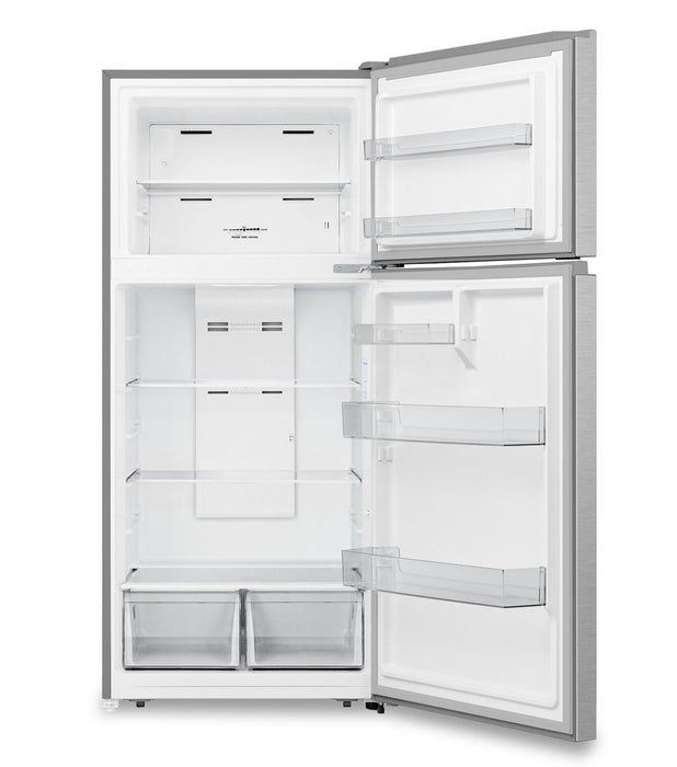 Hisense 29.7\" 18 Cu. Ft. Top-Mount Refrigerator - Silver - RT18A2FSD 