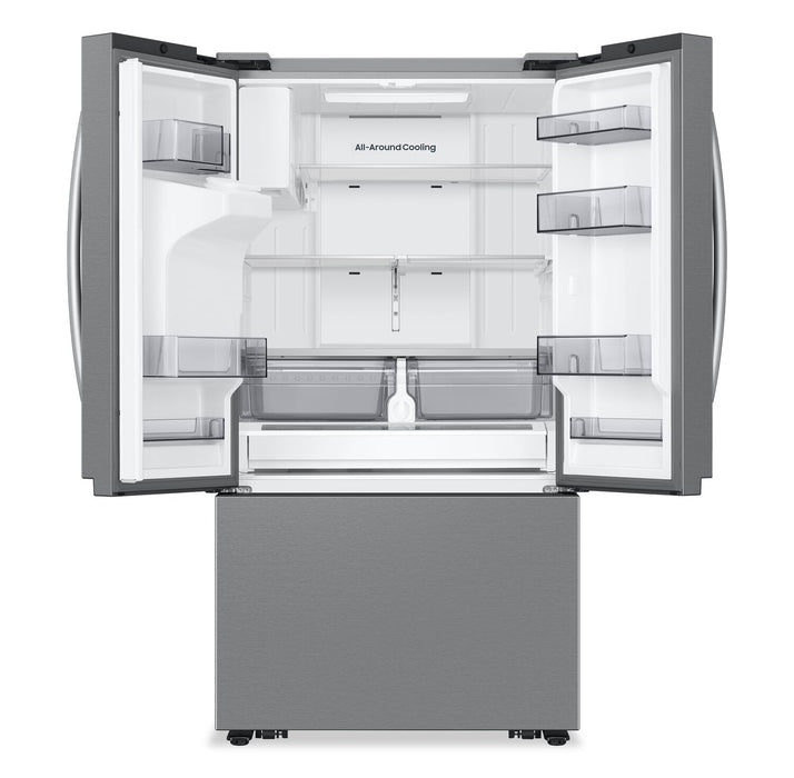 Samsung Bespoke AI 35.75” 26 Cu. Ft 3-Door French Door Refrigerator – Silver - RF27CG5B30SRAA