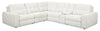Scott Living Elevate Modular 6-Piece Right-Facing Chenille Fabric Sectional with Power Reclining - Beige 