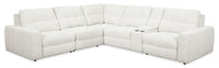 Scott Living Elevate Modular 6-Piece Right-Facing Chenille Fabric Power Reclining and Sliding Sectional - Beige 