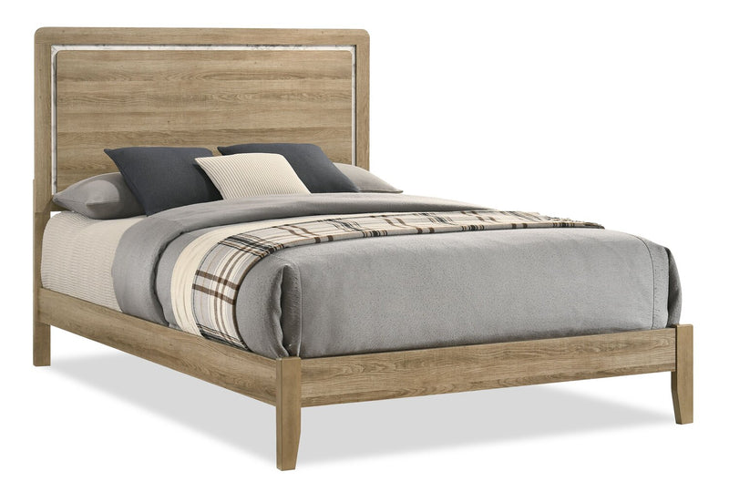 Sable 5-Piece Full Bedroom Set - Light Brown