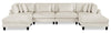 Lounge 6-Piece Chenille Modular Sectional – Beige 