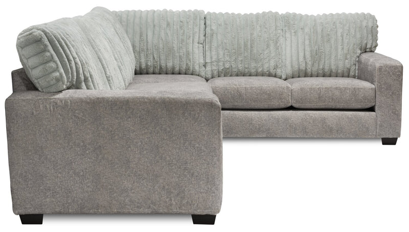 Koda 2-Piece Chenille Right-Facing Sectional - Plush Paloma