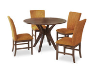 Rain 5pc Dining Set with Table & 4 Orange Chairs, 45