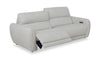 Cindy Crawford Home Kaia 92\" Fabric Power Reclining Sofa with Power Headrests - Beige 
