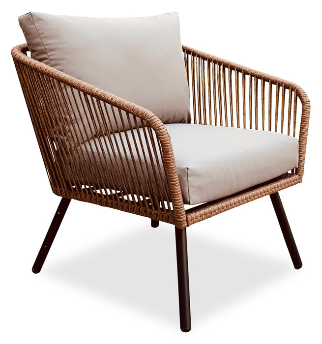 Porto 4-Piece Patio Conversation Set - Brown