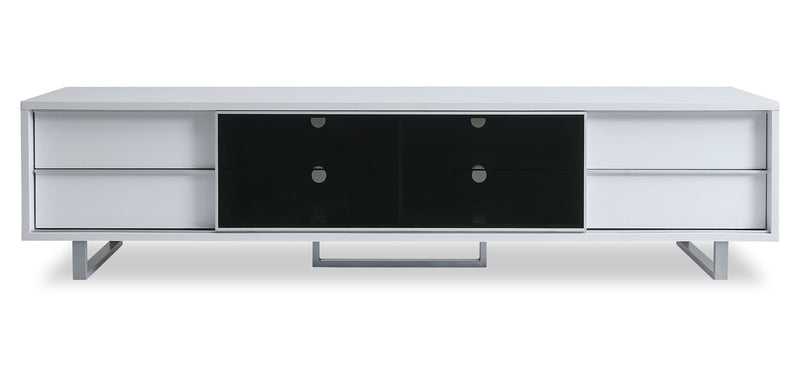 Amelia 89\" x 22\" Modern TV Stand with Storage and Cable Management for TVs up to 100\" - White