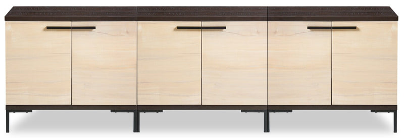 Sonora 3-piece TV Stand with Storage for TVs up to 78\"- Dark Oak
