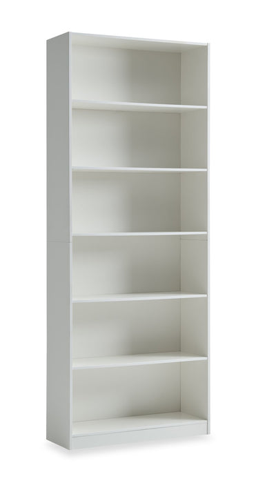 Simon 31.5\" 6-Shelf Bookcase - White