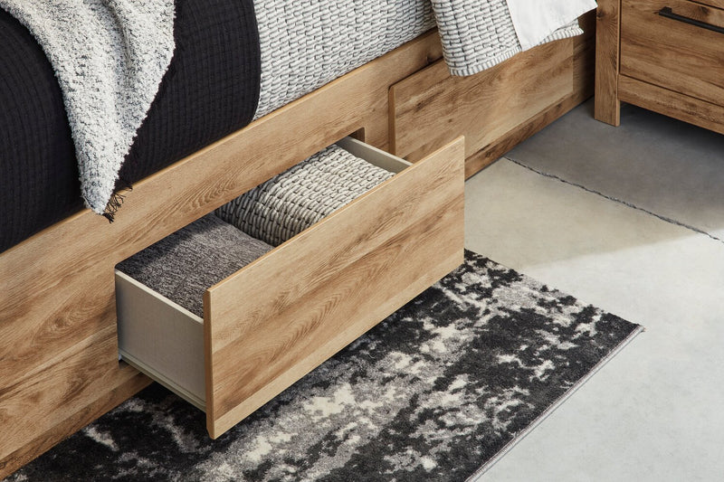 Derekson King Underbed Storage Bed - Natural
