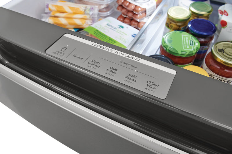 Frigidaire Gallery 36\" 21.5 Cu. Ft. Counter-Depth 4-Door French-Door Refrigerator - Smudge-Proof® … 