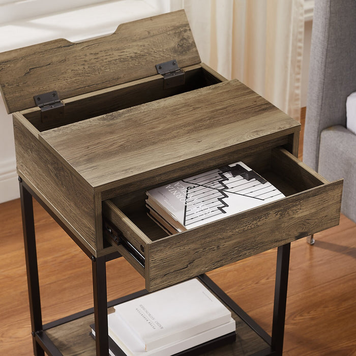 Akio Nightstand - Dark Brown