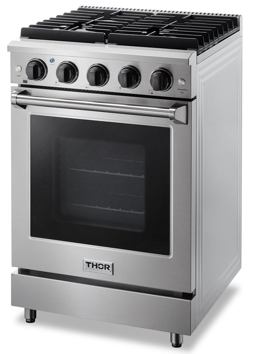Thor Kitchen 24\" 3.7 Cu. Ft. Freestanding Gas Range - LRG2401  