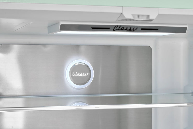 Classic Retro by Unique 36\" 21.4 Cu. Ft. Counter-Depth Refrigerator - Summer Mint Green - UGP-595L LG AC