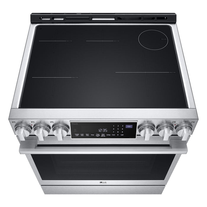LG Studio 6.3 Cu. Ft. Smart Induction Range with Instaview & Air Fry - Smudge Proof Stainless Steel … 