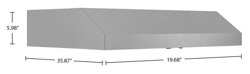 Broan GLA1 Series 36\" Under-Cabinet Range Hood – Stainless Steel - GLA1363SS