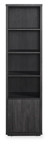 Brenner 20\" Bookcase Pier with Storage – Charcoal 