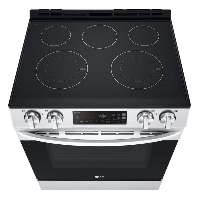 LG 6.3 Cu. Ft. Smart Electric Range with EasyClean® - Smudge Proof Stainless Steel - LSEL6331F 