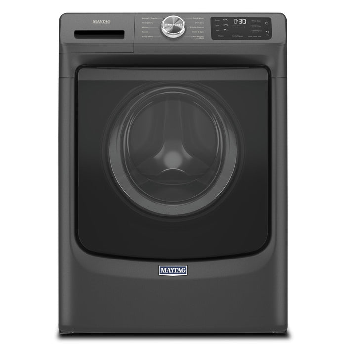 Maytag 5.2 Cu. Ft. Front-Load High-Efficiency Steam Washer - Volcano Black - Stackable - MHW5630MBK 