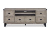 Eamon 64” Solid Wood TV Stand with Storage - Grey