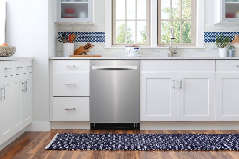 Frigidaire 24\" 49 dBA Top-Control Dishwasher with Third Rack - Stainless Steel - FDSH4502BF