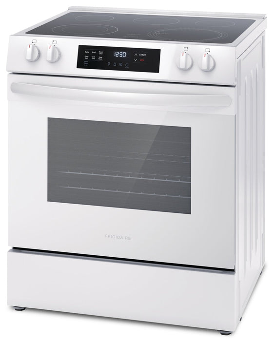 Frigidaire 5.3 Cu. Ft. Electric Range With EvenTemp™ Element and Five-Element Cooktop - White - FCFE… 