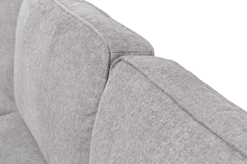 Kassia 2-Piece Linen-Look Sectional - Grey