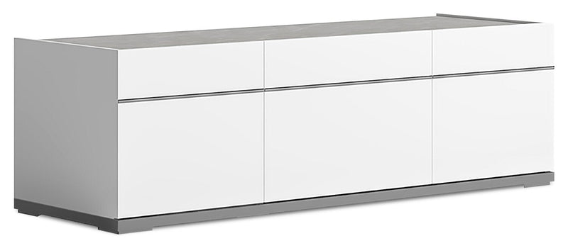 Marla 47\" Modern TV Stand with Storage and Cable Management for TVs up to 50\"- White