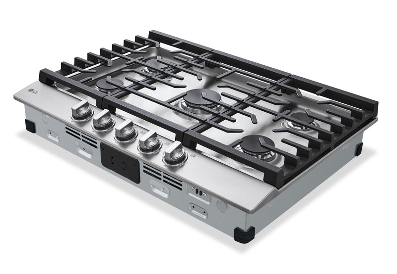 LG 30\" 5-Element Gas Cooktop - Smudge Proof Stainless Steel - CBGJ3023S 