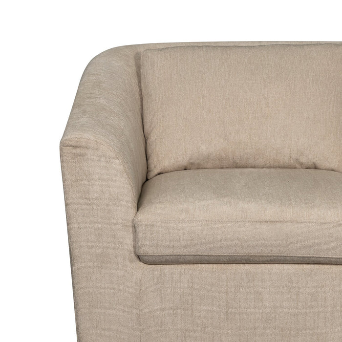 Envy 3-Piece Chenille Fabric Sectional - Almond Beige