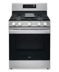 LG 6.3 Cu. Ft. Smart Gas Range with Air Fry - LRGN6323Y