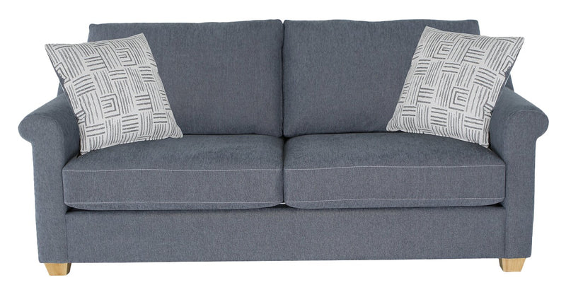 Finesse 81\" Contemporary Chenille Fabric Sofa - Flint Moss