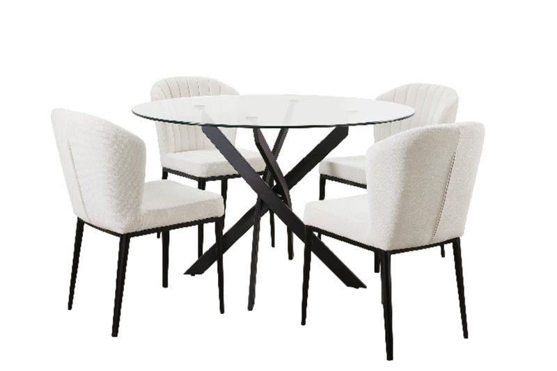 Zoe 5-Piece Dining Package - Ivory