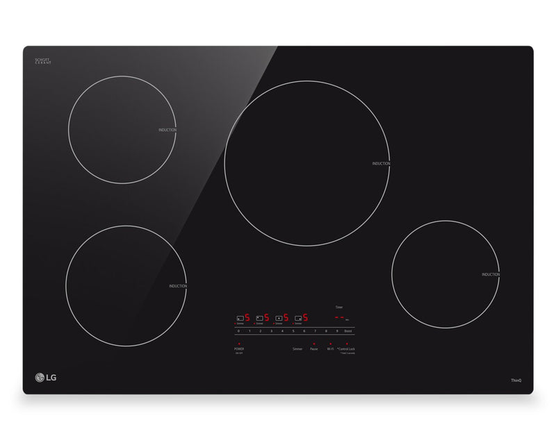 LG 30\" Smart Induction Cooktop with UltraHeat™ Element - CBIH3013BE