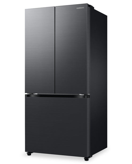 Samsung 33\" 17.5 Cu. Ft. Counter-Depth French-Door Refrigerator - Black Caviar Matt - RF18A5101MT/AA