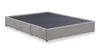 Amos Grey Upholstered Storage Bed with Channel Headboard - Queen
