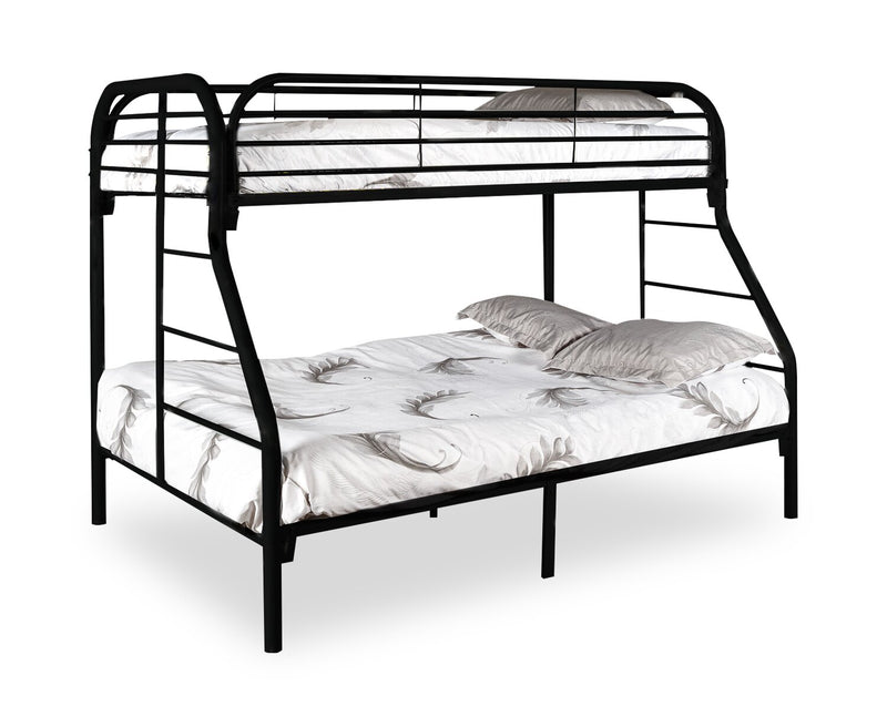 Logan Twin/Full Bunk Bed - Black