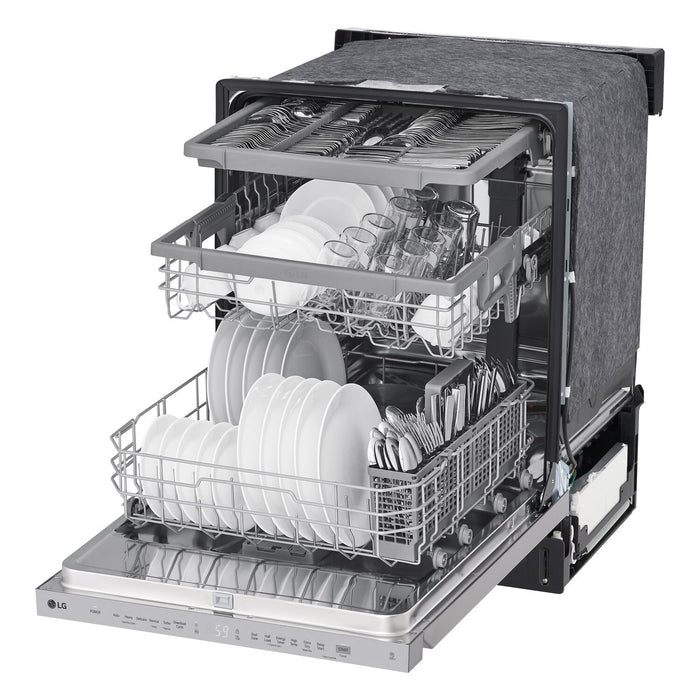 LG Top-Control Dishwasher with QuadWash® and Third Rack - LDPN454HT