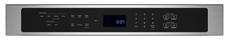 Maytag 27\" 8.6 Cu. Ft. Electric Double Wall Oven with True Convection - Fingerprint Resistant Stainl… 