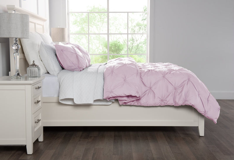 Penelope 2-Piece Twin Comforter Set - Pink