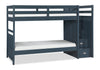 Quinn Twin/Twin Staircase Bunk Bed - Blue