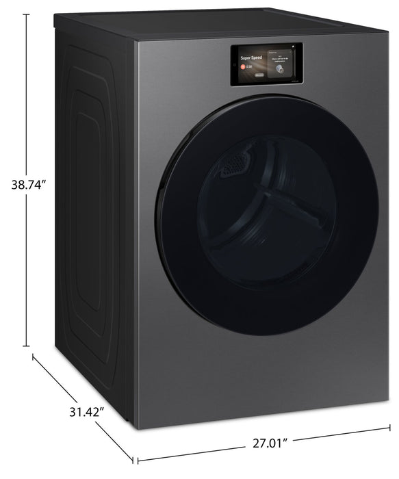 Samsung 7.6 Cu. Ft. Electric Dryer with AI Opti Dry - Dark Steel - DV90F53AESAC