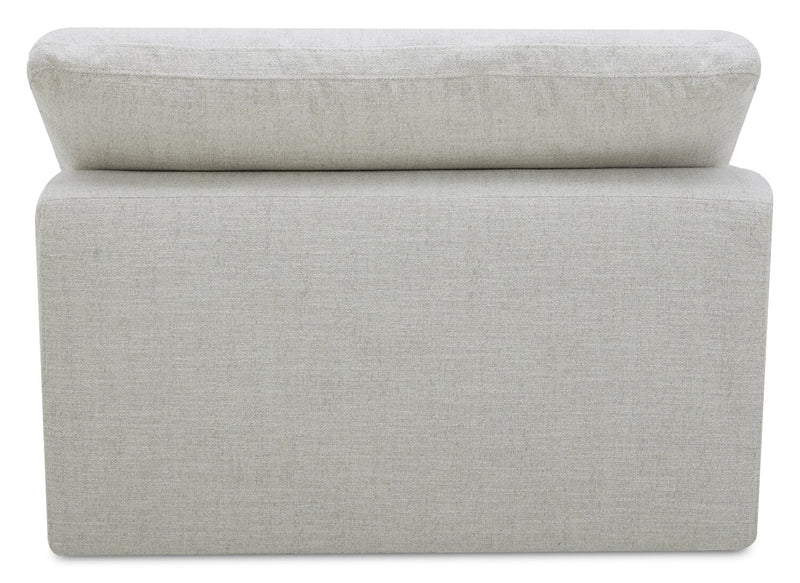 Sky Modular 4-Piece Fabric Sectional with Power Reclining Chair and Feather Down Cushions - Nathan Wheat