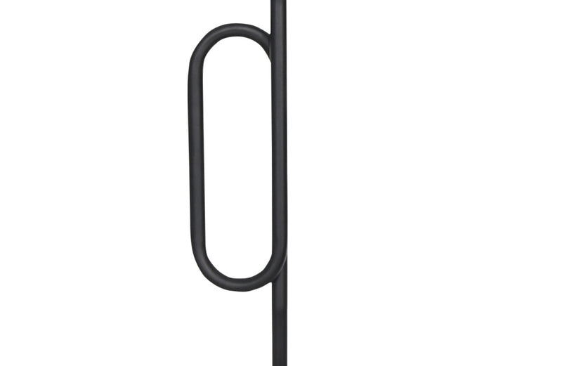 Solana 64” Modern Metal Acrylic Portable Floor Lamp with USB Port - Black