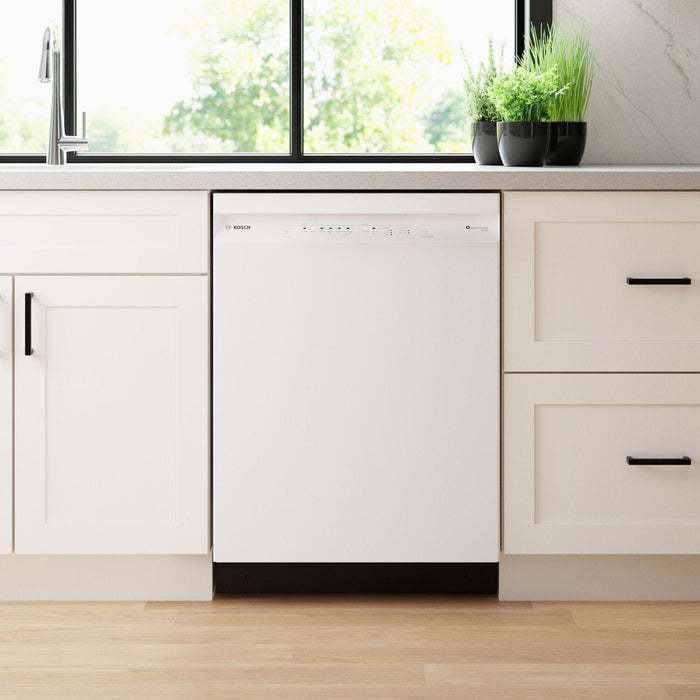Bosch 100 Series 24\" 48 dBA Smart Dishwasher with PrecisionWash® - White - SHE41CM2N 