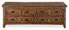 Hanson 50” Traditional Pine Lift Top Coffee Table with Storage and Casters - Toasted Nutmeg